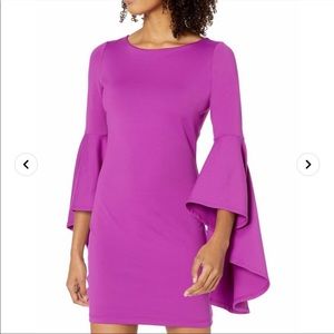 SUSANA MONACO Angled Bell Sleeve mini dress (XS/S)